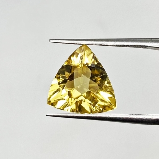 3.19 Carat Yellow Beryl 11mm Faceted Trillion Shape AAA Grade Loose Gemstone - Total 1 Pc.