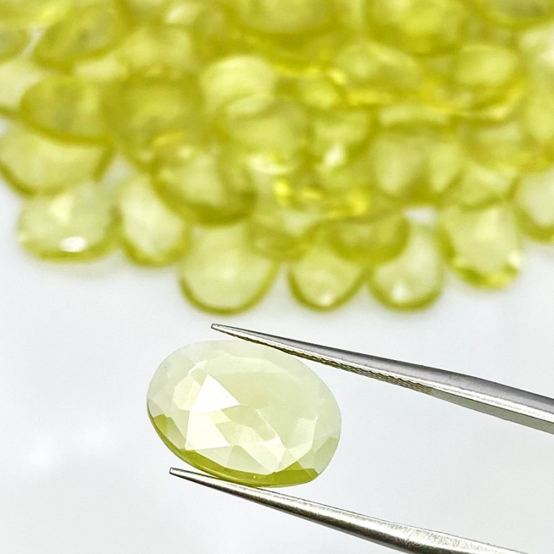 190.9 Carat Lemon Quartz 9x7-14x10mm Rose Cut Irregular Shape AA Grade Gemstones Parcel - Total 78 Pcs.