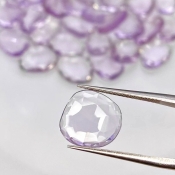 87.15 Cts. Pink Amethyst 11-13mm Rose Cut Irregular Shape AA Grade Gemstones Parcel - Total 40 Pcs.