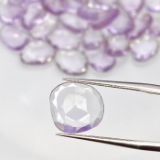 87.15 Cts. Pink Amethyst 11-13mm Rose Cut Irregular Shape AA Grade Gemstones Parcel - Total 40 Pcs.