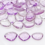80.40 Cts. Pink Amethyst 9-13mm Rose Cut Irregular Shape AA Grade Gemstones Parcel - Total 40 Pcs.