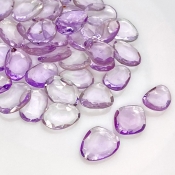 80.40 Cts. Pink Amethyst 9-13mm Rose Cut Irregular Shape AA Grade Gemstones Parcel - Total 40 Pcs.