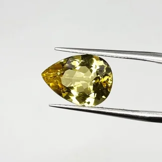 3.56 Carat Yellow Beryl 13x9mm Faceted Pear Shape AAA Grade Loose Gemstone - Total 1 Pc.