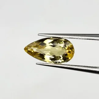 2.62 Carat Yellow Beryl 13x7mm Faceted Pear Shape AAA Grade Loose Gemstone - Total 1 Pc.