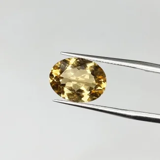 3.45 Carat Yellow Beryl 12x9.5mm Faceted Oval Shape AAA Grade Loose Gemstone - Total 1 Pc.