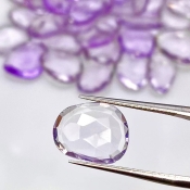 80.40 Cts. Pink Amethyst 9-13mm Rose Cut Irregular Shape AA Grade Gemstones Parcel - Total 40 Pcs.