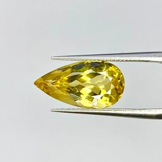 3.43 Carat Yellow Beryl 15x8mm Faceted Pear Shape AAA Grade Loose Gemstone - Total 1 Pc.