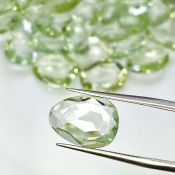 131.55 Cts. Green Amethyst 12-14mm Rose Cut Irregular Shape AA+ Grade Gemstones Parcel - Total 39 Pcs.