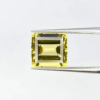 3.99 Carat Yellow Beryl 9x9.5mm Step Cut Octagon Shape AAA Grade Loose Gemstone - Total 1 Pc.