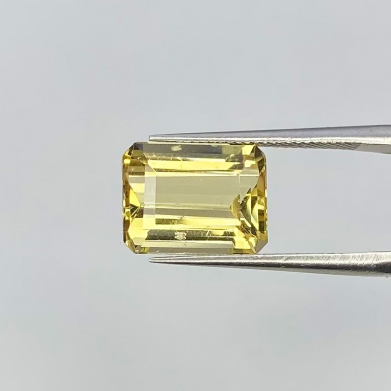 4.1 Carat Yellow Beryl 11x8.5mm Step Cut Octagon Shape AAA Grade Loose Gemstone - Total 1 Pc.