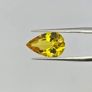 2.84 Carat Yellow Beryl 13x8mm Faceted Pear Shape AAA Grade Loose Gemstone - Total 1 Pc.