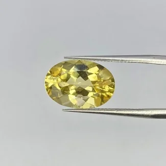 4.63 Carat Yellow Beryl 13.5x9.5mm Faceted Oval Shape AAA Grade Loose Gemstone - Total 1 Pc.