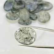 147.65 Carat Green Rutile 13-29mm Rose Cut Irregular Shape AA Grade Gemstones Parcel - Total 16 Pcs.