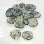 147.65 Carat Green Rutile 13-29mm Rose Cut Irregular Shape AA Grade Gemstones Parcel - Total 16 Pcs.