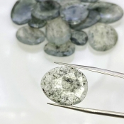 147.65 Carat Green Rutile 13-29mm Rose Cut Irregular Shape AA Grade Gemstones Parcel - Total 16 Pcs.