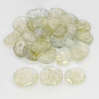 102.7 Carat Green Rutile 11-18.5mm Rose Cut Irregular Shape AA Grade Gemstones Parcel - Total 27 Pcs.
