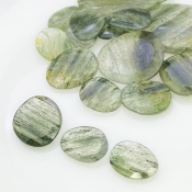 101.45 Carat Green Rutile 13-33mm Rose Cut Irregular Shape AA Grade Gemstones Parcel - Total 16 Pcs.