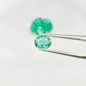 4.20 Cts. Emerald 6.5x4-7x5mm Faceted Oval Shape A Grade Gemstones Parcel - Total 7 Pcs.
