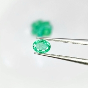 3.3 Carat Emerald 4x3-5.5x4.5mm Faceted Oval Shape A Grade Gemstones Parcel - Total 11 Pcs.