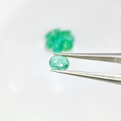 3.3 Carat Emerald 4x3-5.5x4.5mm Faceted Oval Shape A Grade Gemstones Parcel - Total 11 Pcs.