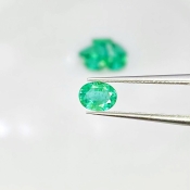 3.70 Cts. Emerald 6x4.5mm Faceted Oval Shape A Grade Gemstones Parcel - Total 7 Pcs.