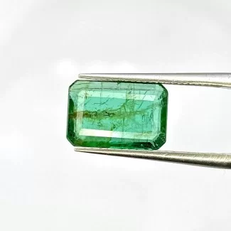 Emerald Step Cut Octagon Shape A Grade Loose Gemstone - 11.5x7.5mm - 1 Pc. - 3.05 Carat
