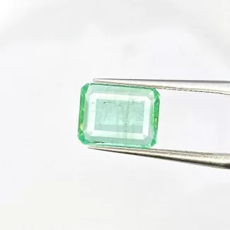 Emerald Step Cut Octagon Shape A Grade Loose Gemstone - 10X8mm - 1 Pc. - 2.85 Cts.
