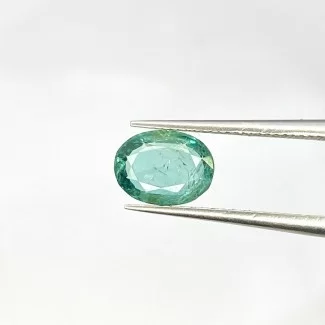  1.20 Cts. Emerald 8x6mm Faceted Oval Shape A+ Grade Loose Gemstone - Total 1 Pc.