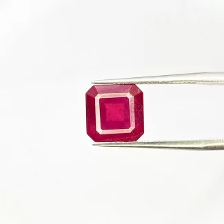  5.30 Carat Ruby 9mm Step Cut Octagon Shape AA Grade Loose Gemstone - Total 1 Pc.