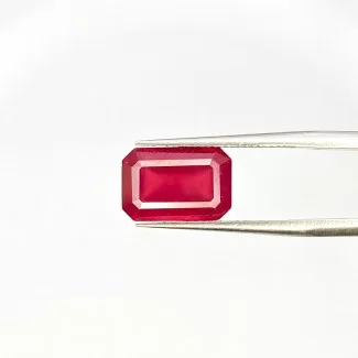 Ruby Step Cut Octagon Shape AA Grade Loose Gemstone - 11x7.5mm - 1 Pc. - 5.60 Carat