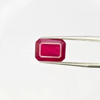 Ruby Step Cut Octagon Shape AA Grade Loose Gemstone - 11x8mm - 1 Pc. - 6.10 Carat
