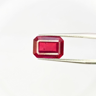  6.35 Carat Ruby 11x8mm Step Cut Octagon Shape AA Grade Loose Gemstone - Total 1 Pc.