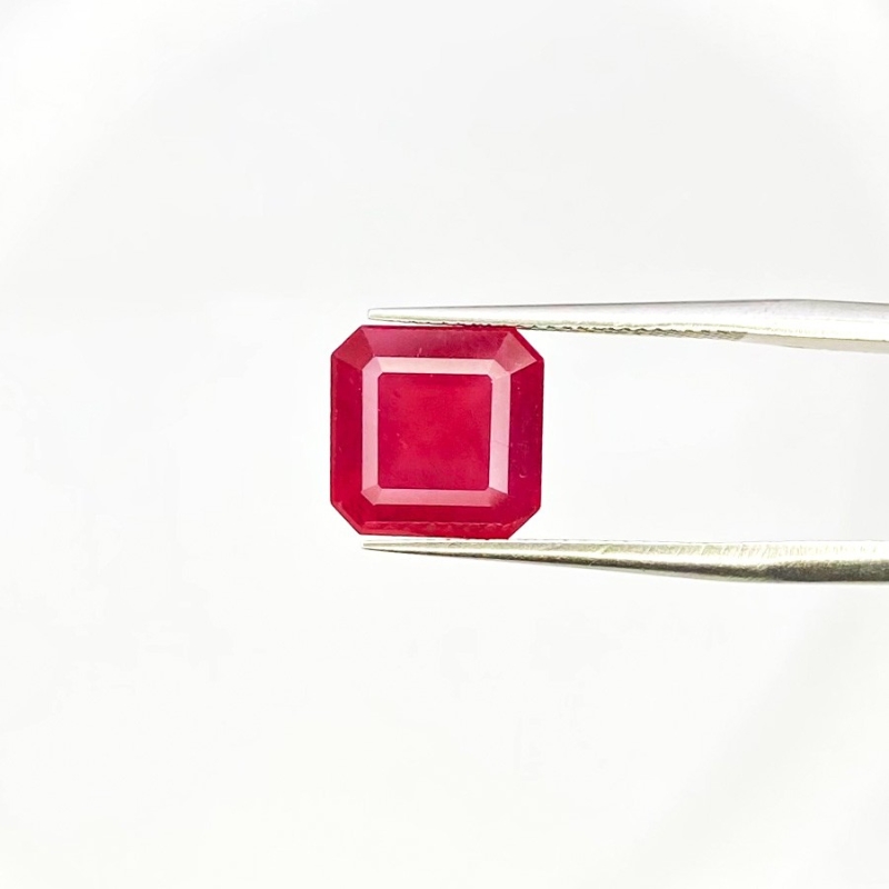  6.30 Carat Ruby 9mm Step Cut Octagon Shape AA Grade Loose Gemstone - Total 1 Pc.