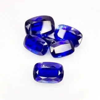  17.18 Carat Kyanite 5x7-8x11mm Faceted Cushion Shape AA Grade Gemstones Parcel - Total 6 Pcs.