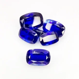17.18 Carat Kyanite 5x7-8x11mm Faceted Cushion Shape AA Grade Gemstones Parcel - Total 6 Pcs.