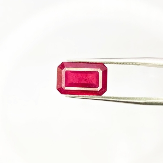  4.85 Carat Ruby 11x7mm Step Cut Octagon Shape AA Grade Loose Gemstone - Total 1 Pc.