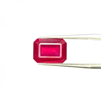  6.20 Carat Ruby 11x8mm Step Cut Octagon Shape AA Grade Loose Gemstone - Total 1 Pc.