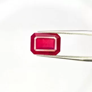 Ruby Step Cut Octagon Shape AA Grade Loose Gemstone - 11x8mm - 1 Pc. - 5.60 Carat