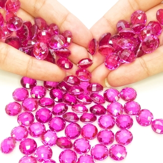  470.9 Carat Doublet Quartz 10mm Briolette Round Shape AAA Grade Loose Gemstone Beads Lot - Total 123 Pcs.