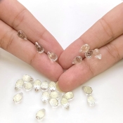  41.5 Carat Green Amethyst 8x5mm Briolette Drop Shape AAA Grade Loose Gemstone Beads Lot - Total 30 Pcs.