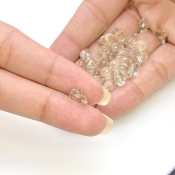  41.5 Carat Green Amethyst 8x5mm Briolette Drop Shape AAA Grade Loose Gemstone Beads Lot - Total 30 Pcs.