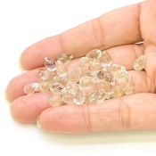  41.5 Carat Green Amethyst 8x5mm Briolette Drop Shape AAA Grade Loose Gemstone Beads Lot - Total 30 Pcs.