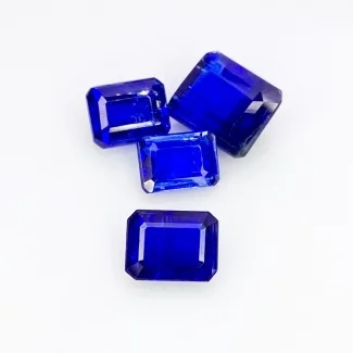 9.04 Carat Kyanite 5x7-8x9mm Step Cut Octagon Shape AA Grade Gemstones Parcel - Total 4 Pcs.