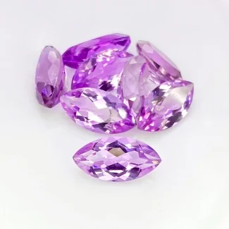 32.50 Cts. Brazilian Amethyst 16x8mm Faceted Marquise Shape AA+ Grade Gemstones Parcel - Total 8 Pcs.