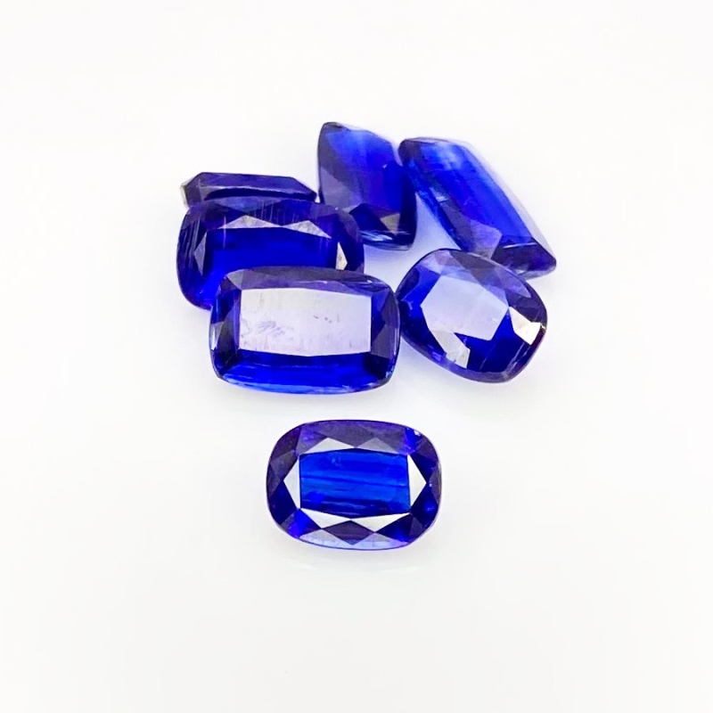 11.61 carat Kyanite 5x7-6x10mm Faceted Cushion Shape AAA Grade Gemstones Parcel - Total 7 Pcs.