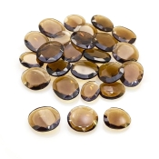 81.55 Cts. Smoky Quartz 11-15mm Faceted Irregular Shape AAA Grade Gemstones Parcel - Total 25 Pcs.
