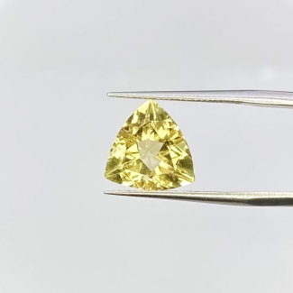 3.11 Carat Yellow Beryl 11mm Faceted Trillion Shape AAA Grade Loose Gemstone - Total 1 Pc.
