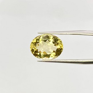 4.47 Carat Yellow Beryl 12.5x10mm Faceted Oval Shape AAA Grade Loose Gemstone - Total 1 Pc.