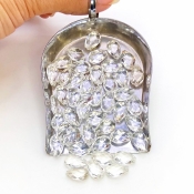  127 Carats Crystal Quartz 12x8mm Briolette Pear Shape AAA Grade Loose Gemstone Beads Lot - Total 45 Pcs.