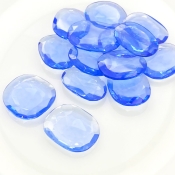  170.70 Carats Hydro Tanzanite 21-25mm Rose Cut Irregular Shape AAA Grade Gemstones Parcel - Total 14 Pcs.